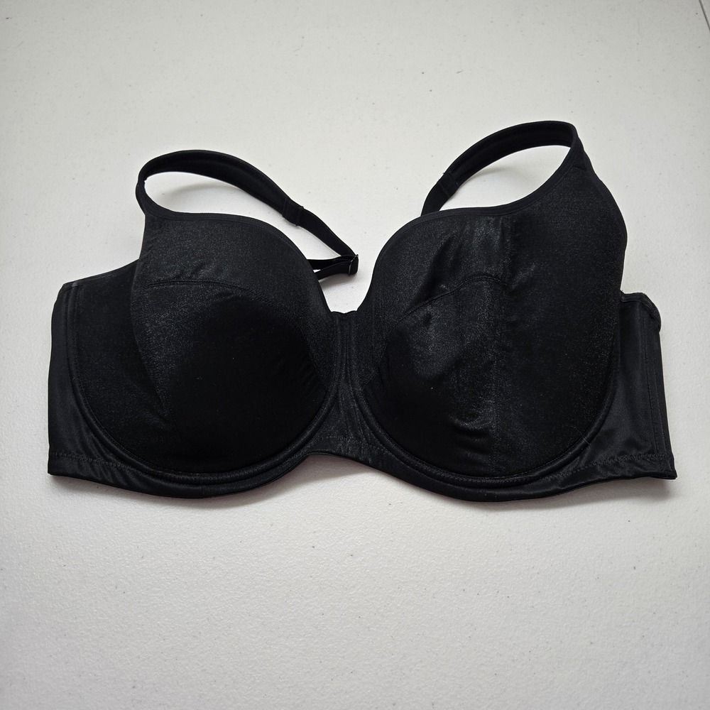 HSIA Women Bra 40DDD Black Underwired Strap Adjustable Lightly Lined